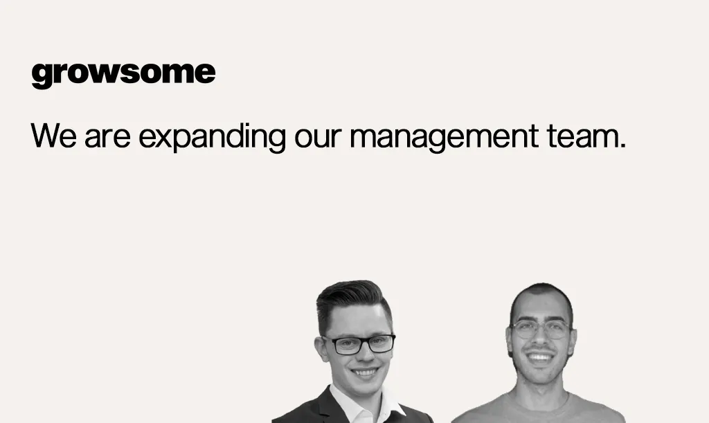 growsome Management Team Erweiterung